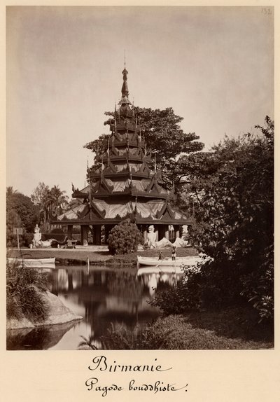 Buddhist rest house, Moulmein, Burma, c.1875 by Colin Roderick Murray